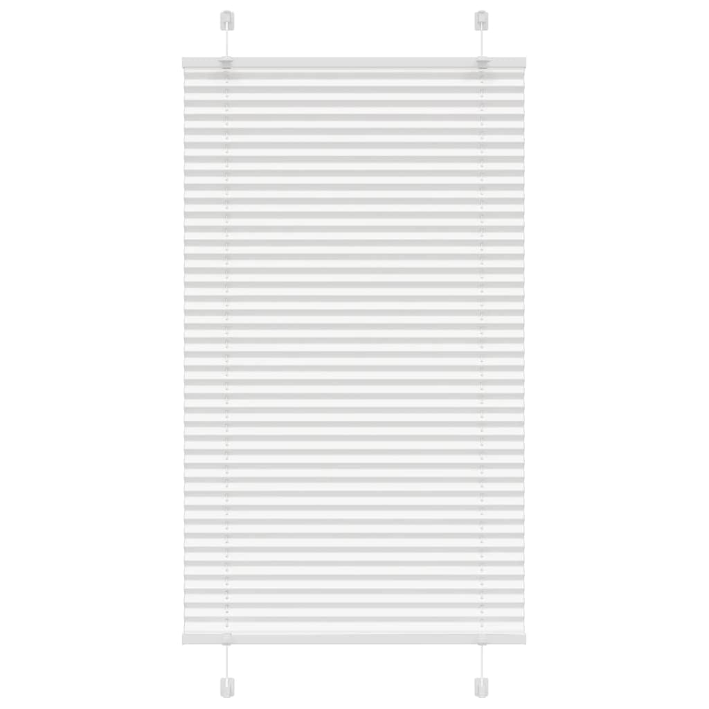 Pleated Blind White 70x150 cm Fabric Width 69.4 cm Polyester