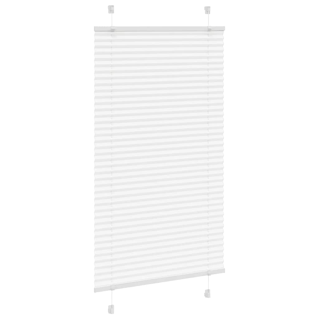 Pleated Blind White 70x150 cm Fabric Width 69.4 cm Polyester
