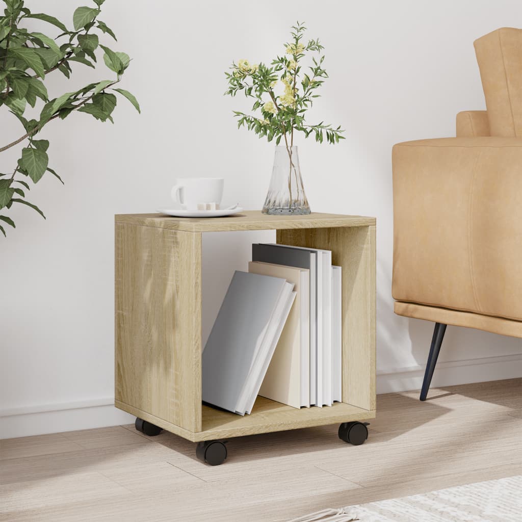 Rolling Cabinet Sonoma Oak 37x33x42.5 cm Engineered Wood
