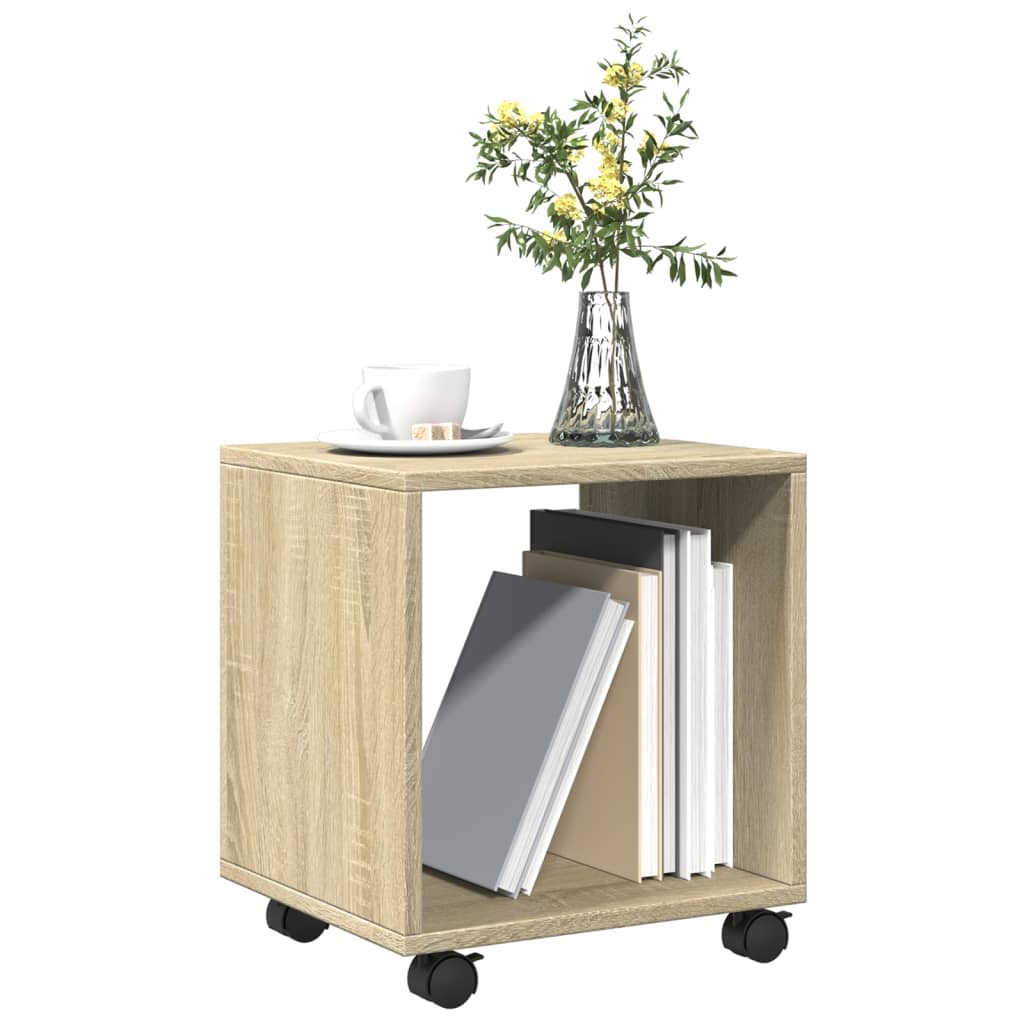 Rolling Cabinet Sonoma Oak 37x33x42.5 cm Engineered Wood