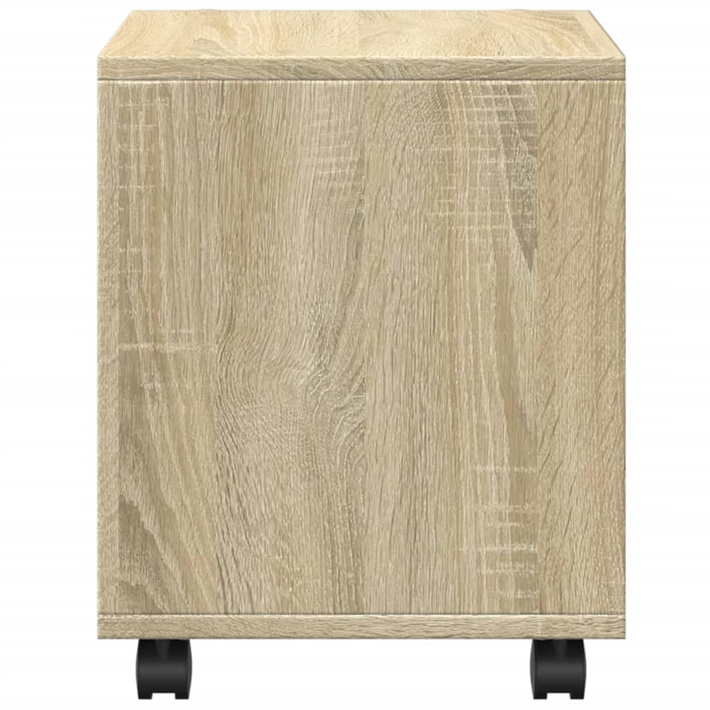 Rolling Cabinet Sonoma Oak 37x33x42.5 cm Engineered Wood