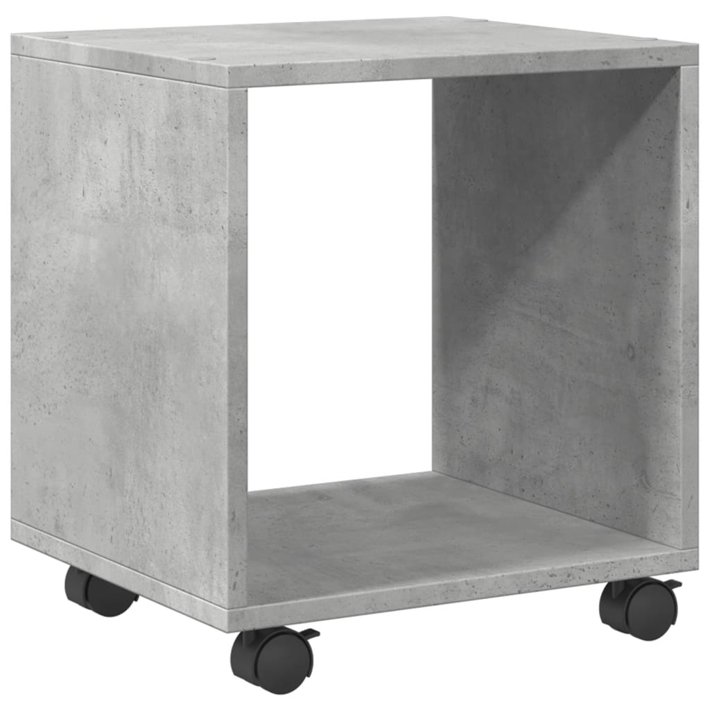 Rolling Cabinet Concrete Grey 37x33x42.5 cm Engineered Wood