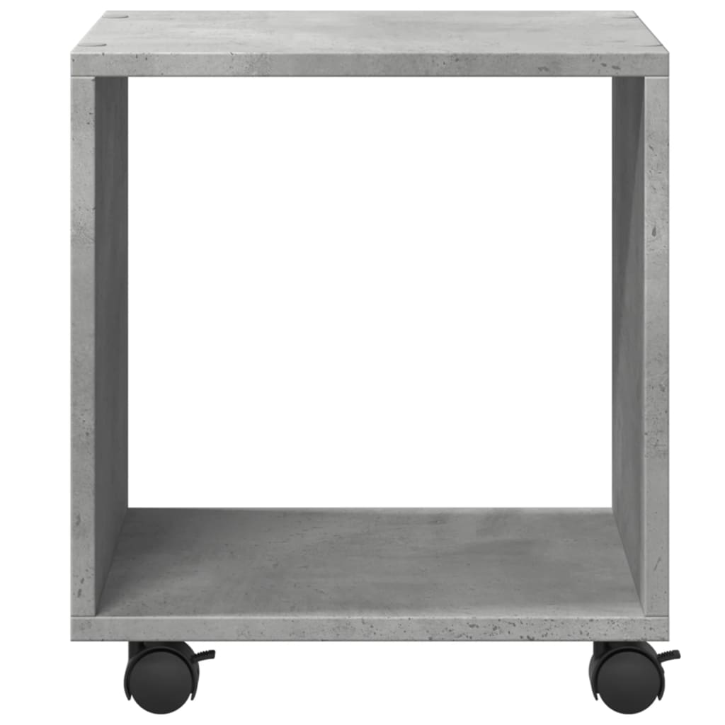 Rolling Cabinet Concrete Grey 37x33x42.5 cm Engineered Wood