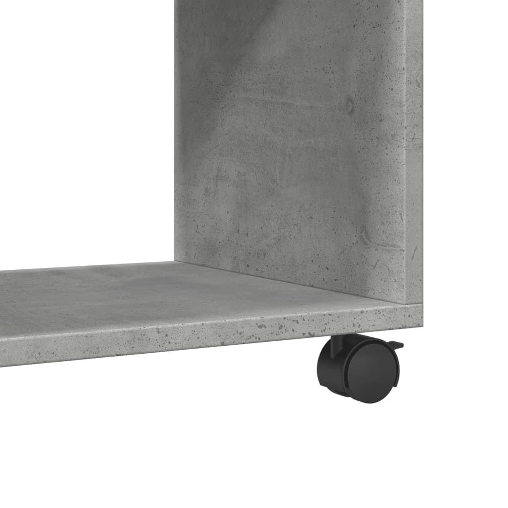 Rolling Cabinet Concrete Grey 37x33x42.5 cm Engineered Wood