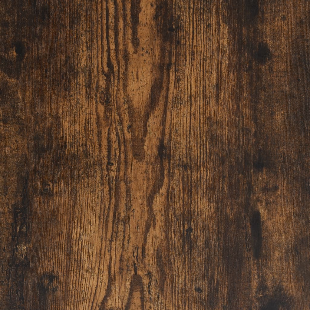 Rolling Cabinet Smoked Oak 37x33x42.5 cm Engineered Wood