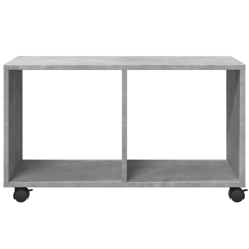 Rolling Cabinet Concrete Grey 72x33x42.5 cm Engineered Wood