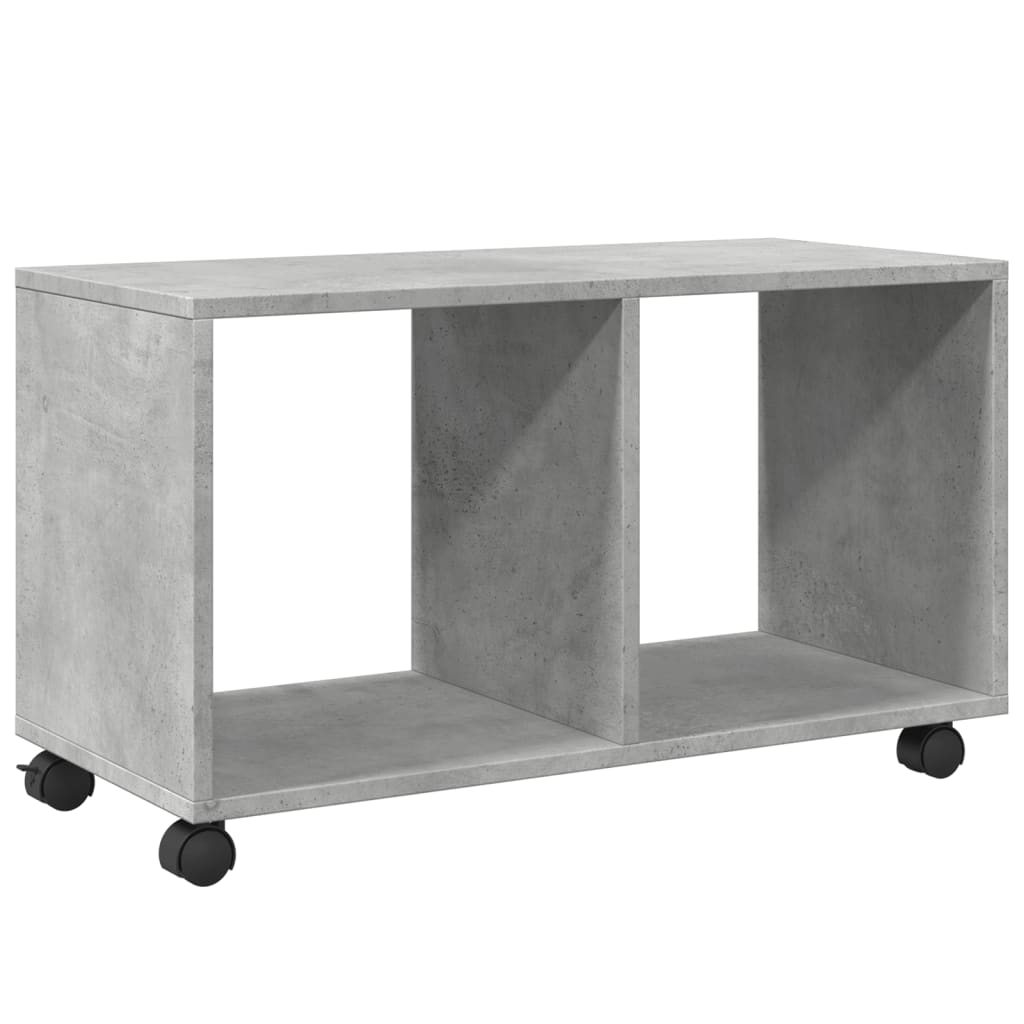 Rolling Cabinet Concrete Grey 72x33x42.5 cm Engineered Wood
