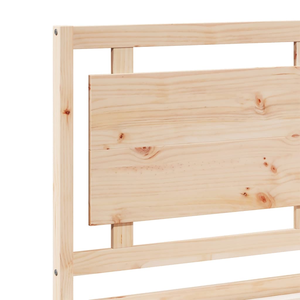 Extra Long Bed Frame without Mattress 160x220 cm Solid Wood