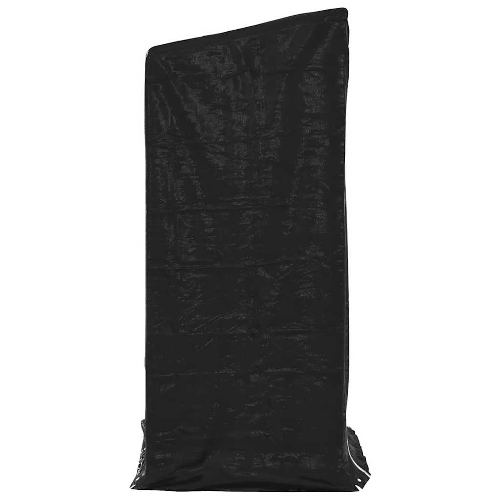 Firewood Rack with Rain Cover 100x80x200 cm Galvanised Steel