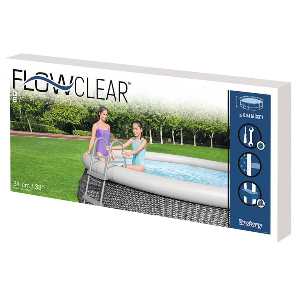 2-Step Pool Ladder Flowclear 84 cm