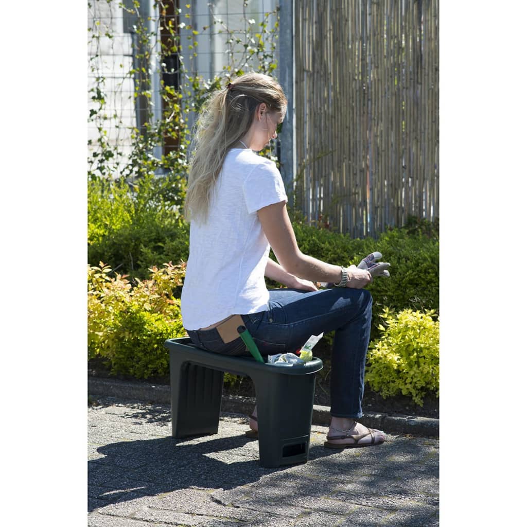 2 in1 Garden Kneeler 65.5x25x34 cm Green