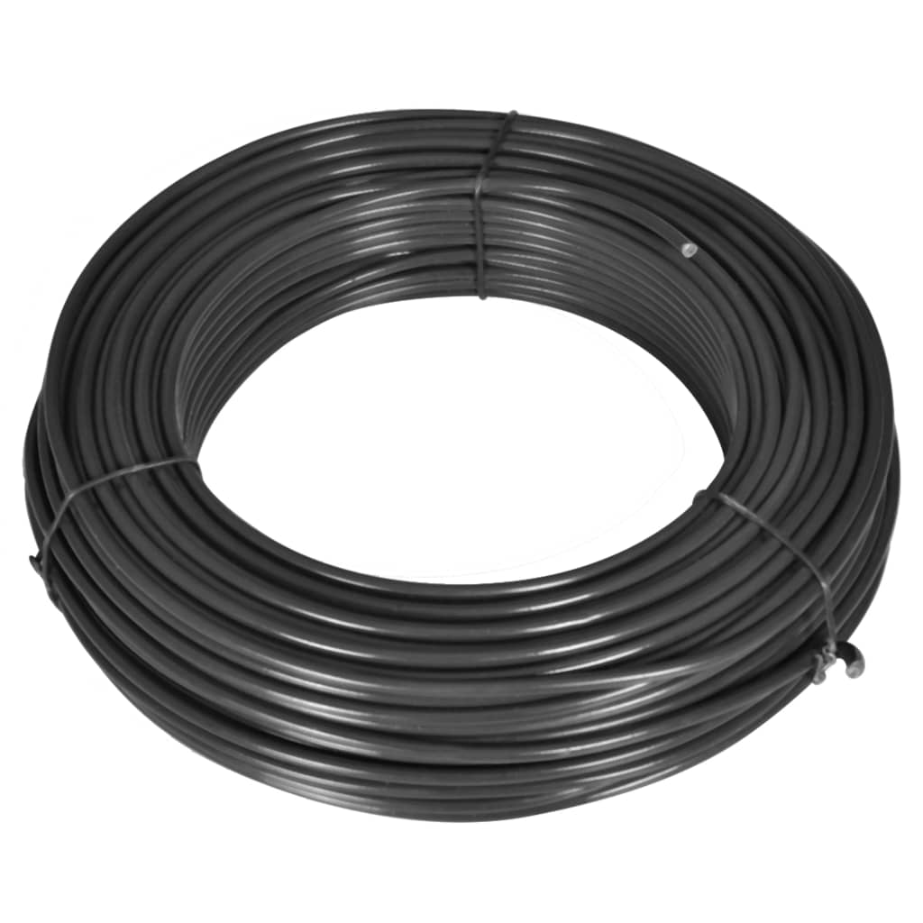 Fence Line Wire 80 m 2.1/3.1 mm Steel Grey