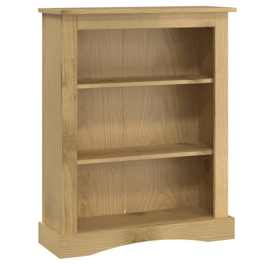 3-Tier Bookcase Mexican Pine Corona Range 80x29x100 cm