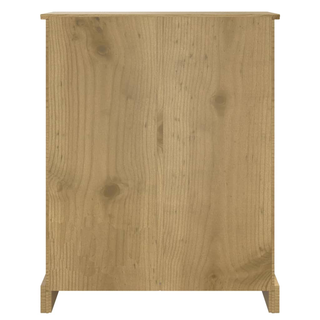 3-Tier Bookcase Mexican Pine Corona Range 80x29x100 cm