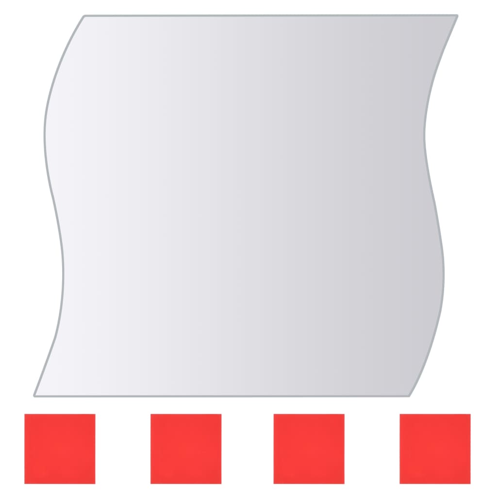 Eight Piece Mirror Tiles Multi-Shape Glass