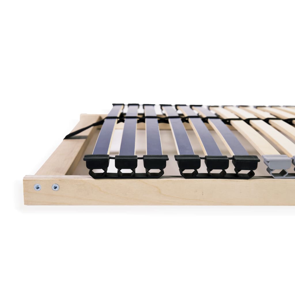 Slatted Bed Base without Mattress with 42 Slats 7 Zones 70x200 cm