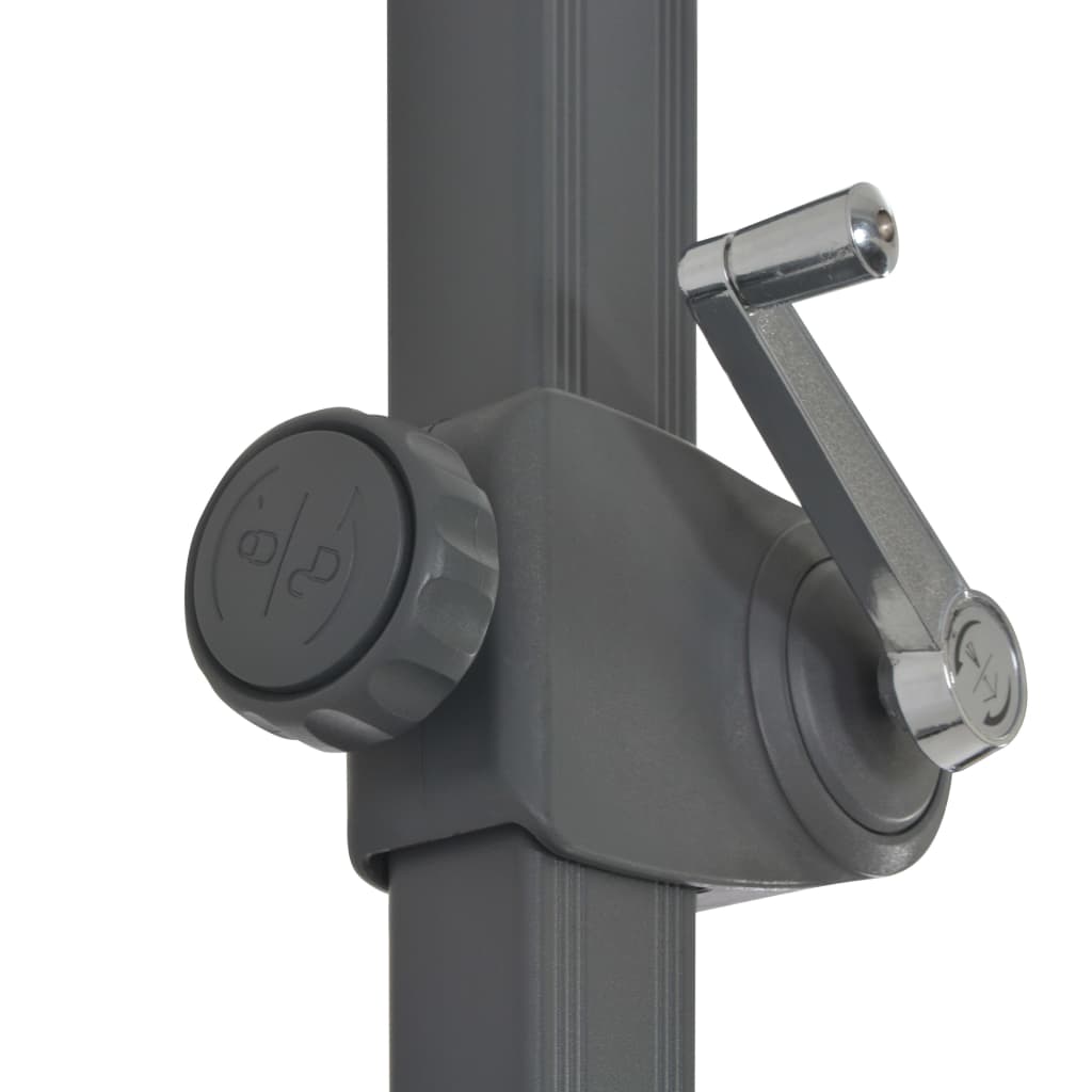 Cantilever Garden Parasol with Aluminium Pole Taupe 300 cm