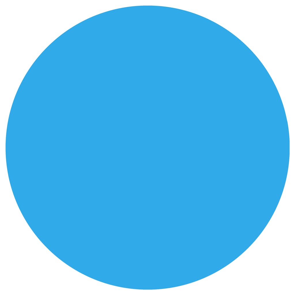 Floating Round PE Solar Pool Film 250 cm Blue