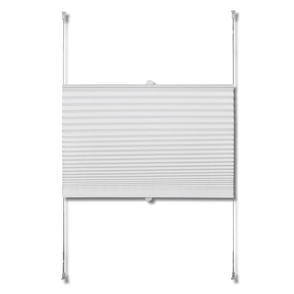 Plisse Blind 100x150cm White Pleated Blind