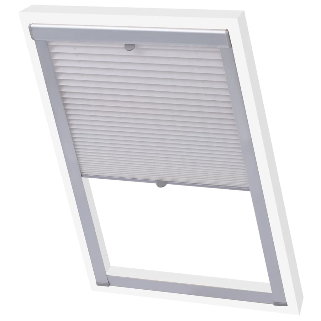 Pleated Blinds White C02
