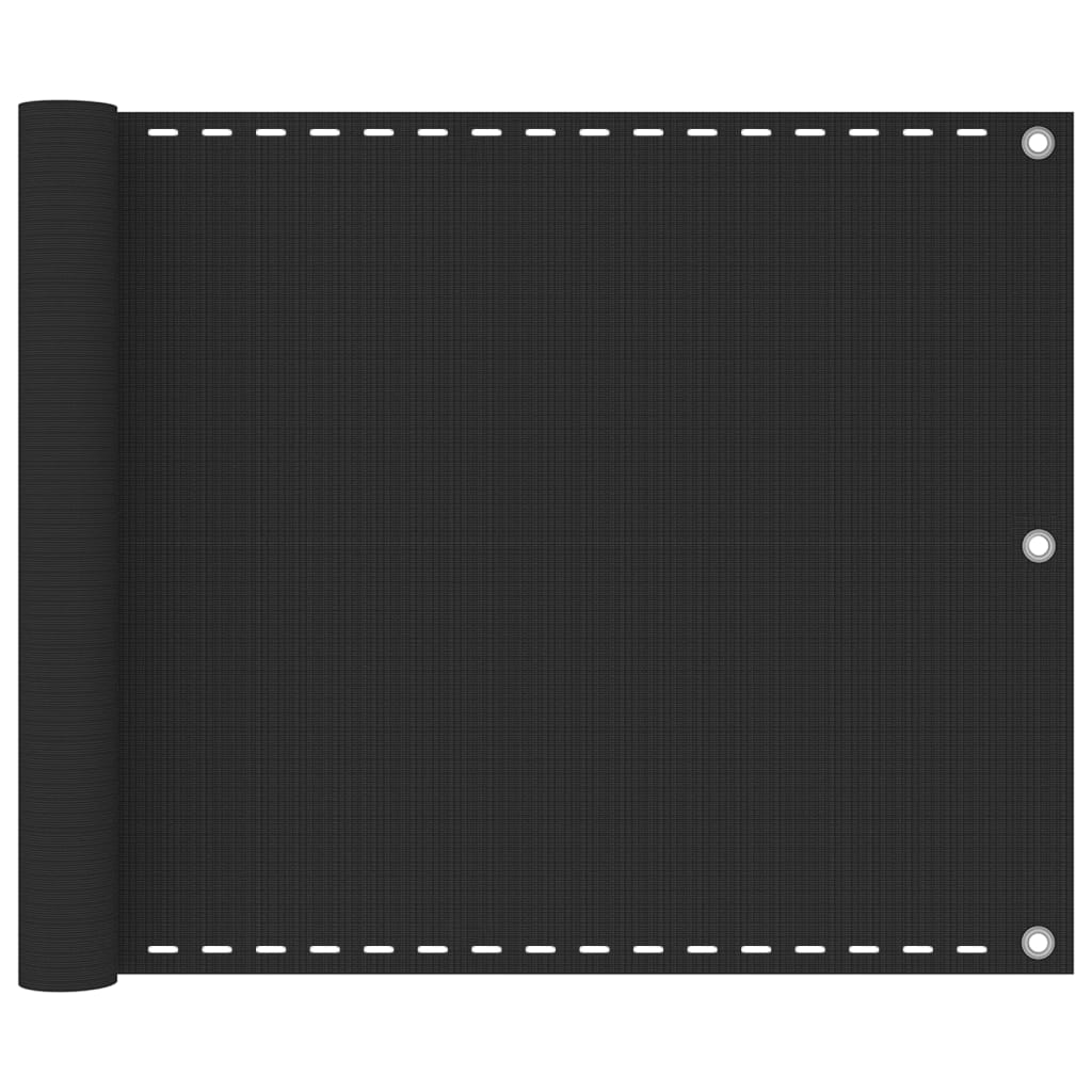 Balcony Screen HDPE 75x400 cm Anthracite