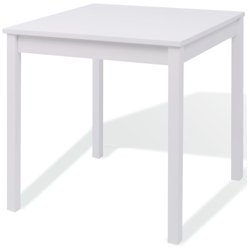 Five Piece Dining Set Pinewood White