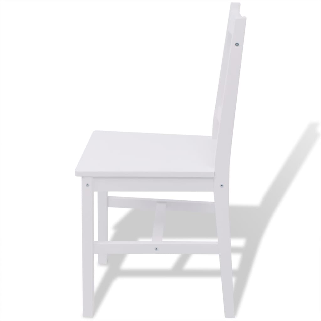 Five Piece Dining Set Pinewood White