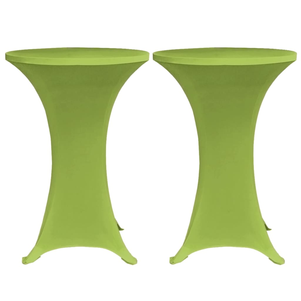 Stretch Table Cover 2 pcs 70 cm Green