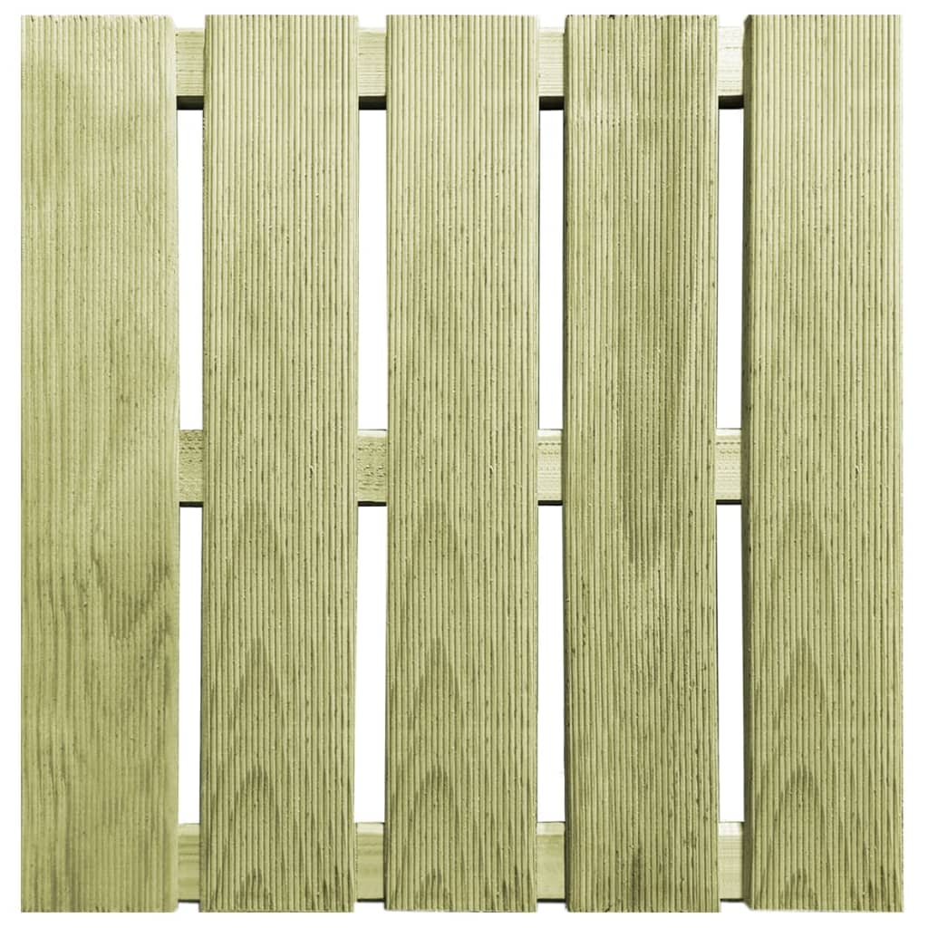 18 pcs Decking Tiles 50x50 cm Wood Green