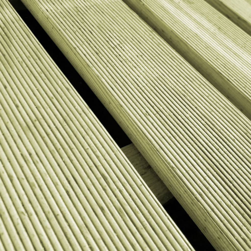 18 pcs Decking Tiles 50x50 cm Wood Green