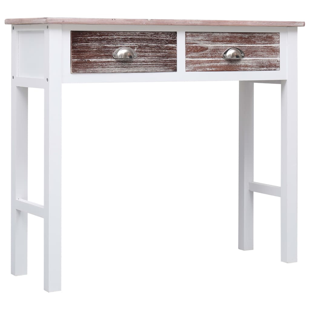 Console Table Brown 90x30x77 cm Wood