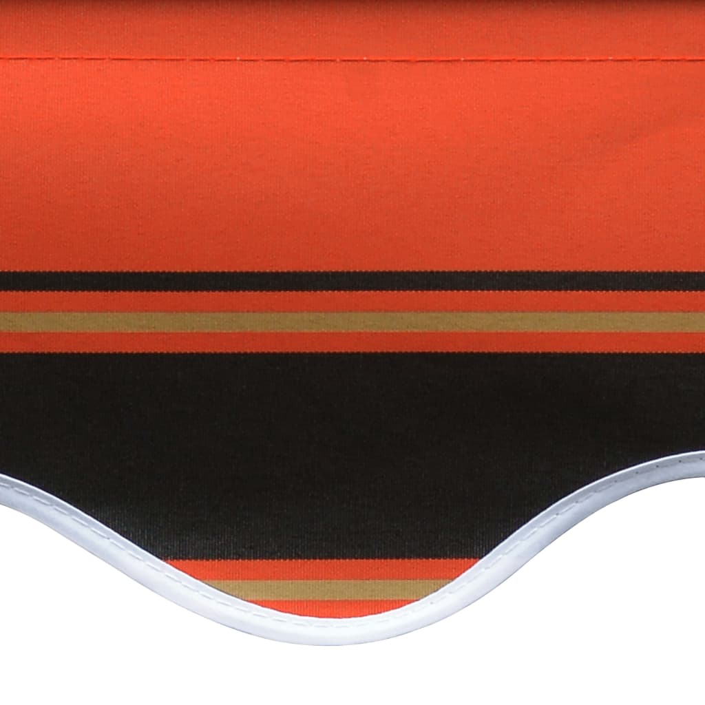 Awning Top Sunshade Canvas Orange and Brown 300x250 cm