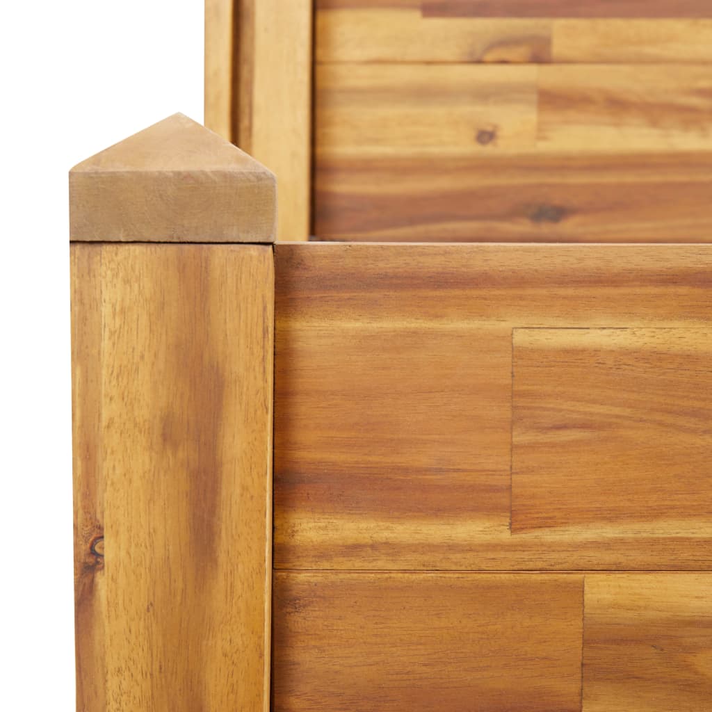 2-Tier Garden Planter 110x75x84 cm Solid Acacia Wood