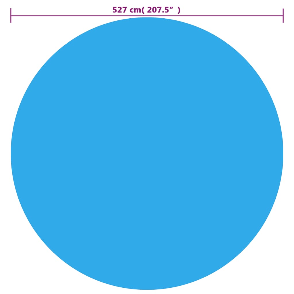 Pool Cover Blue 527 cm PE