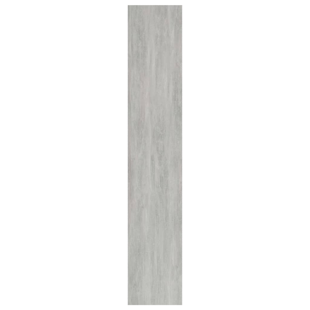 3-Tier Book Cabinet Concrete Grey 40x24x109 cm Engineered Wood