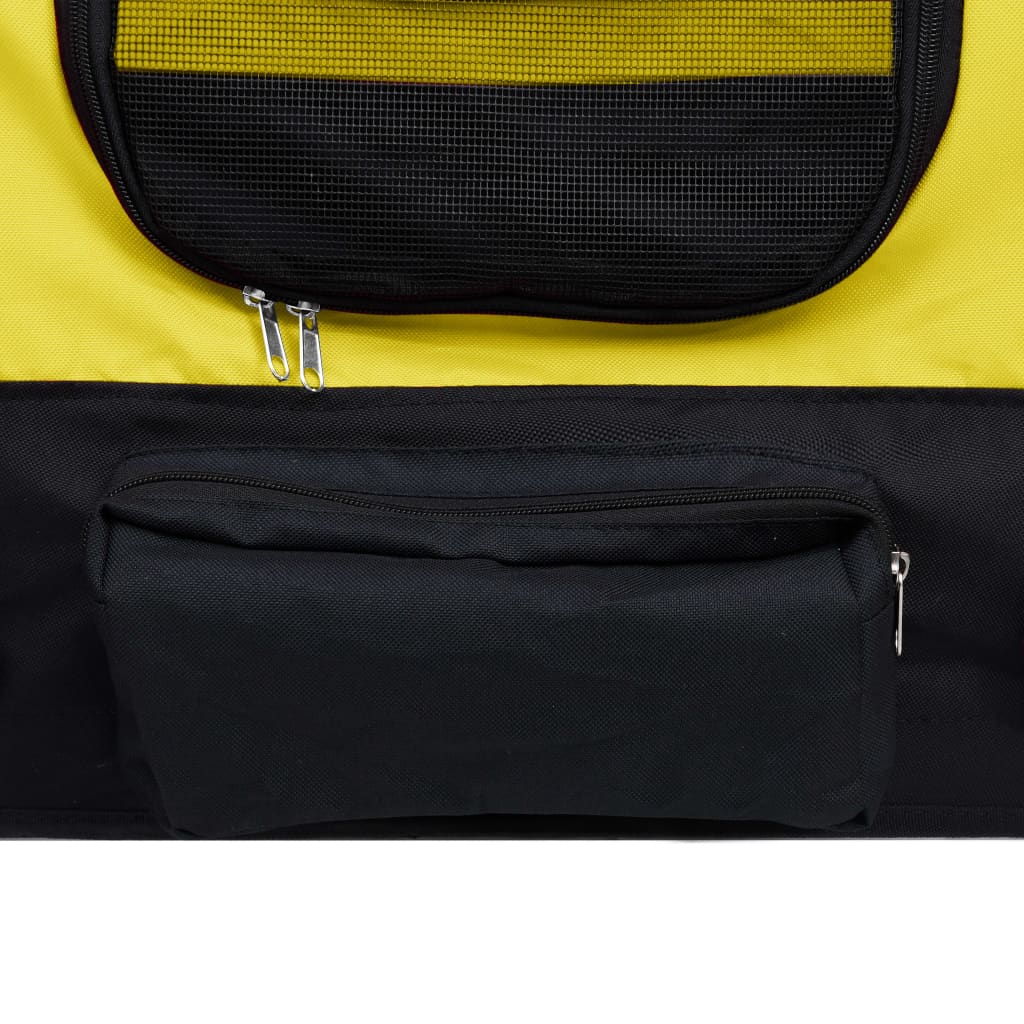 2-in-1 Pet Bike Trailer & Jogging Stroller Yellow and Black