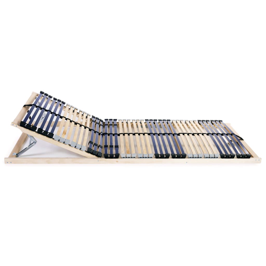 Slatted Bed Bases without Mattress 2 pcs with 42 Slats 70x200 cm