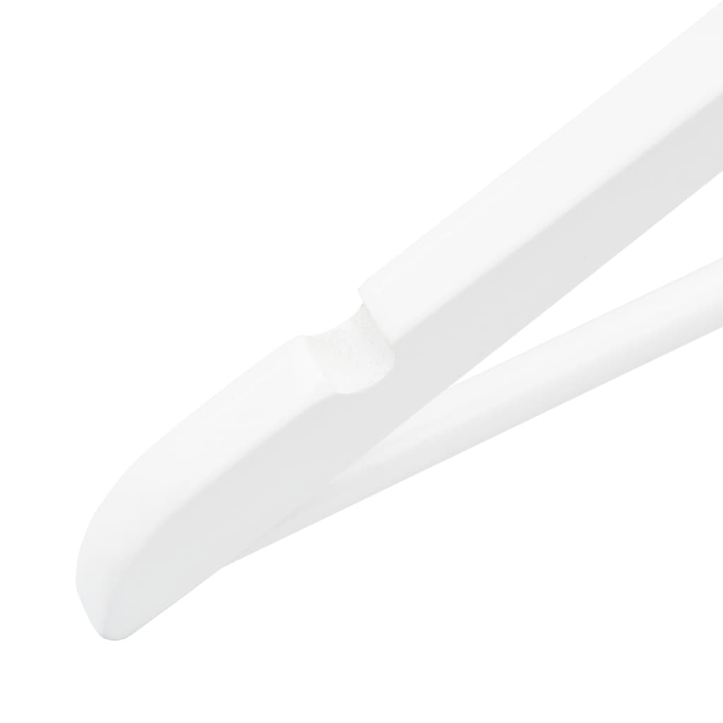 20 pcs Clothes Hanger Set Non-slip White Hardwood