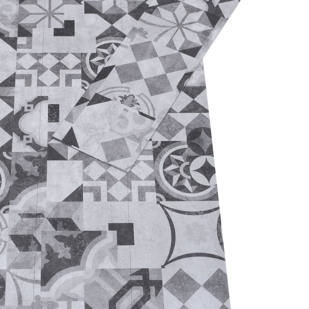 PVC Flooring Planks 5.02 m² 2 mm Self-adhesive Grey Pattern