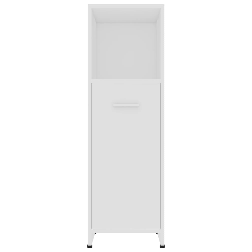 Bathroom Cabinet White 30x30x95 cm Engineered Wood