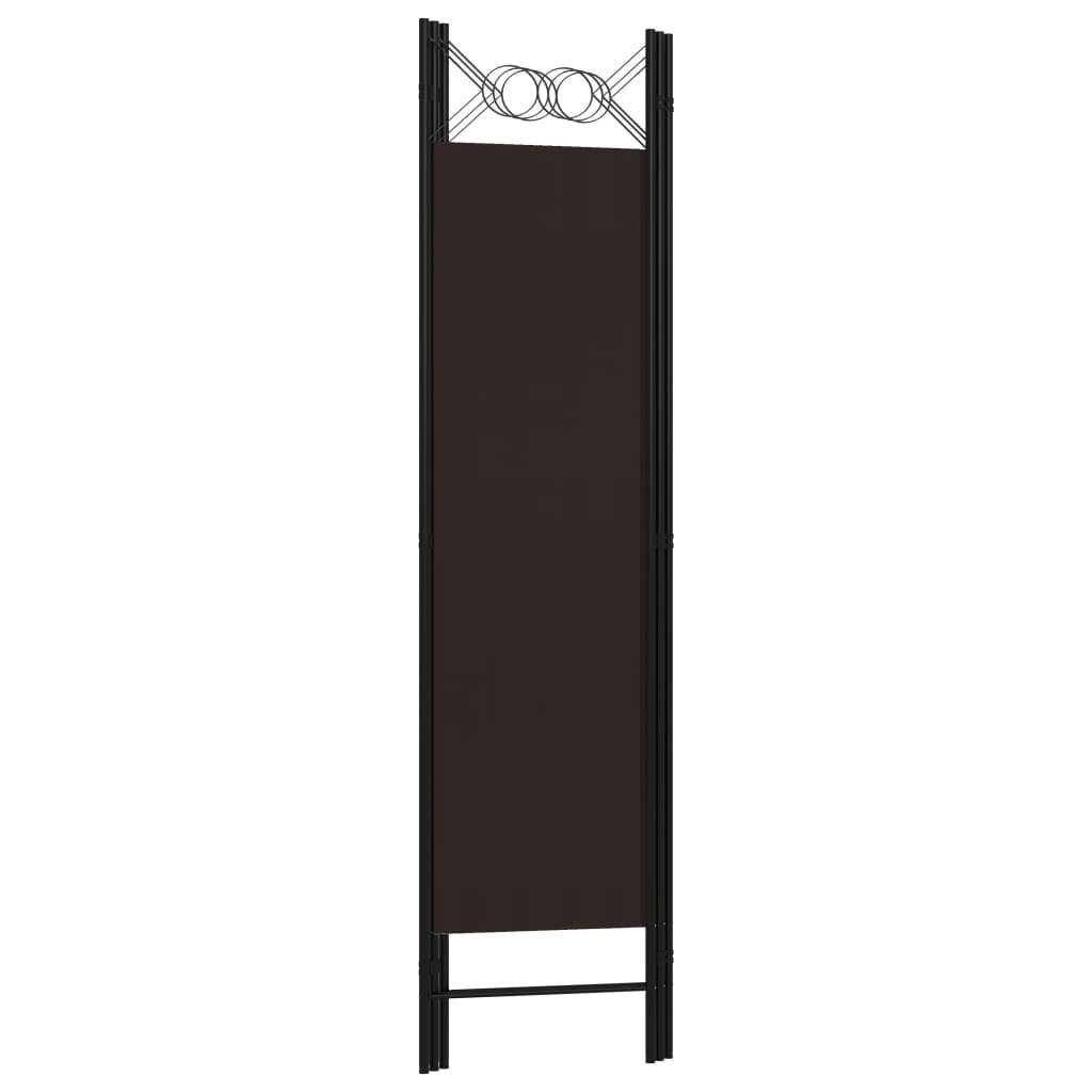 3-Panel Room Divider Brown 120x180 cm