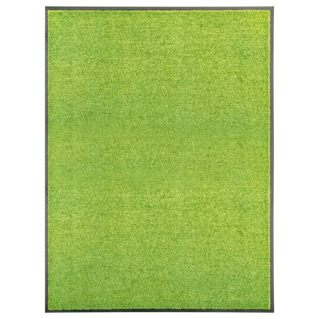 Doormat Washable Green 90x120 cm