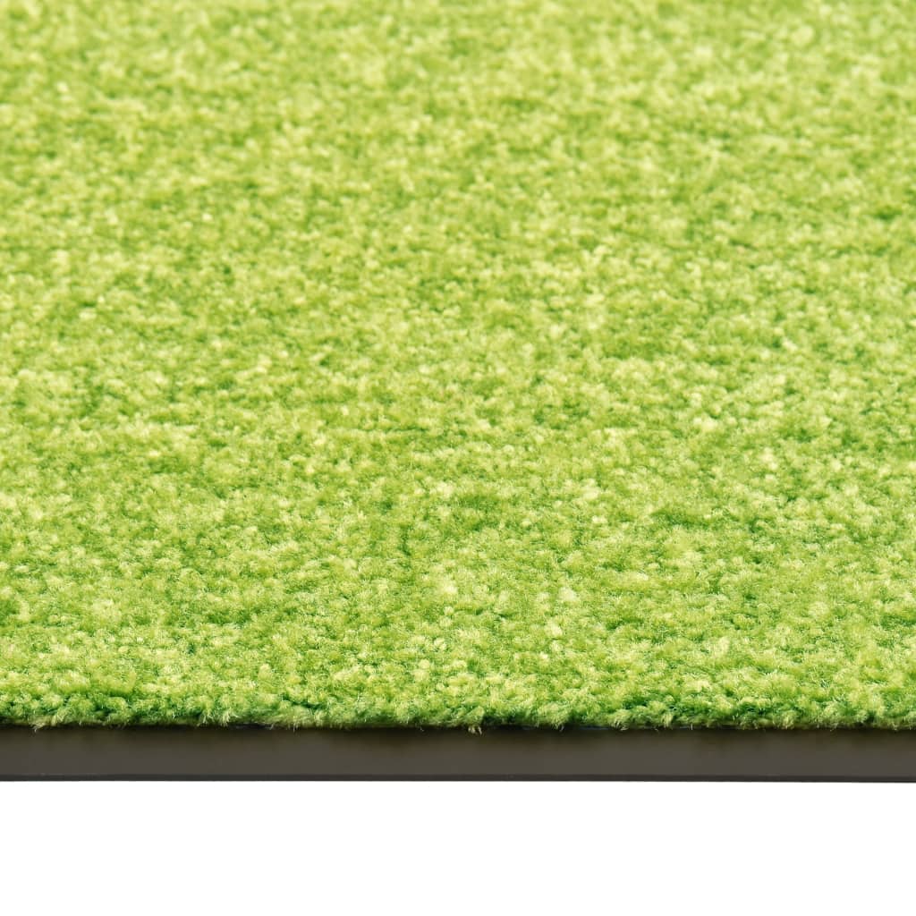 Doormat Washable Green 90x120 cm