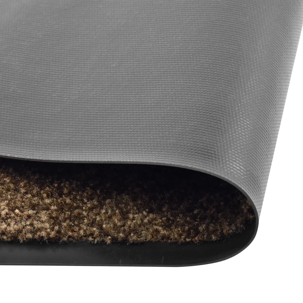 Doormat Washable Brown 40x60 cm