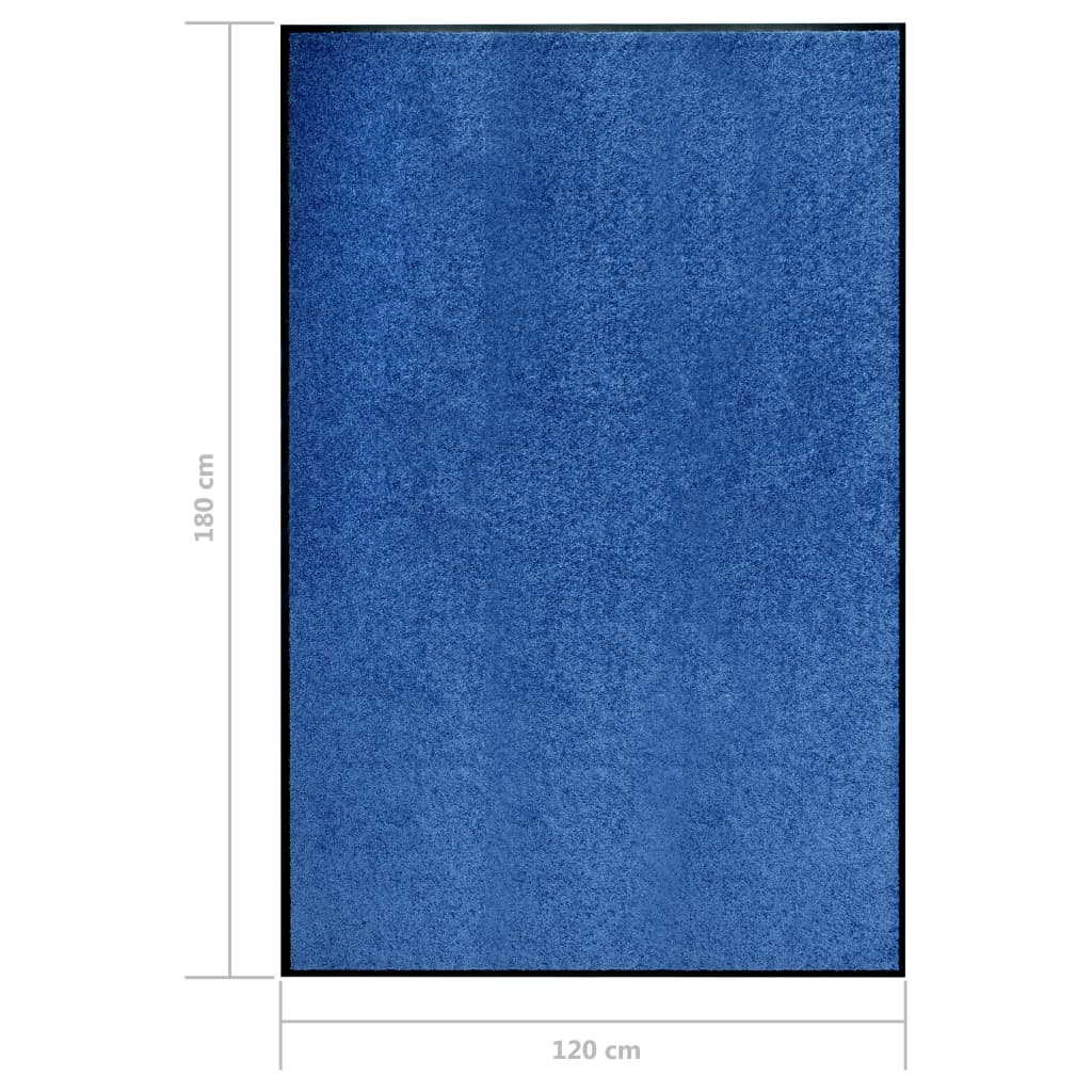 Doormat Washable Blue 120x180 cm