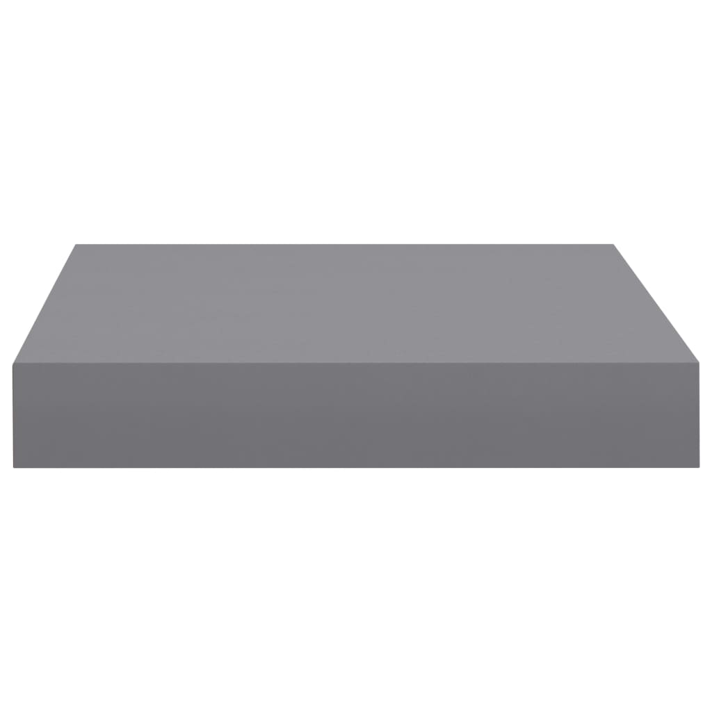 Floating Wall Shelf Grey 23x23.5x3.8 cm MDF