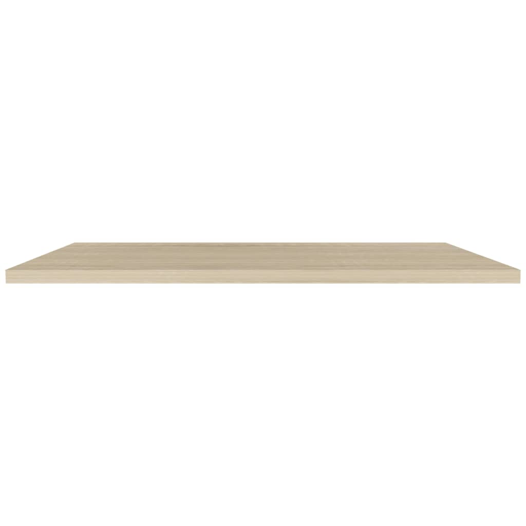 Floating Wall Shelves 2 pcs Oak 120x23.5x3.8 cm MDF
