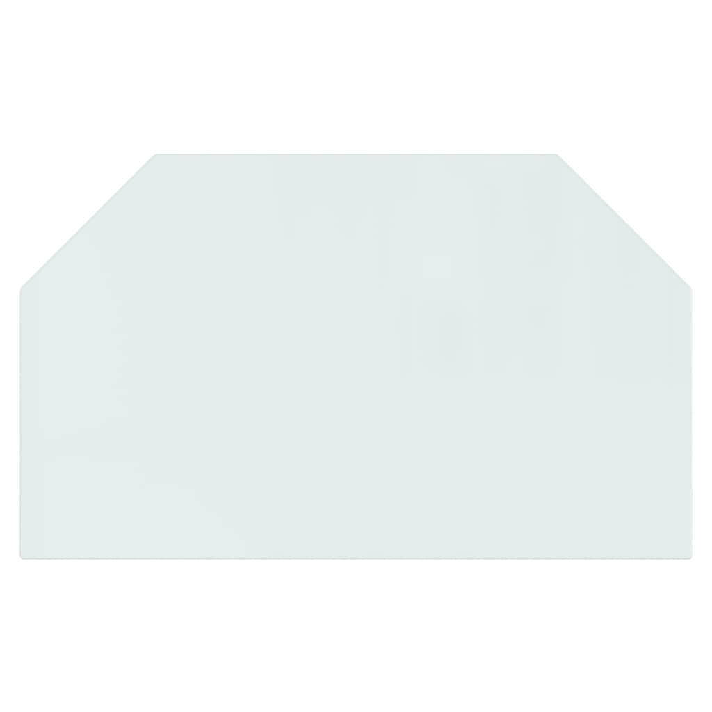 Fireplace Glass Plate Hexagon 100x60 cm