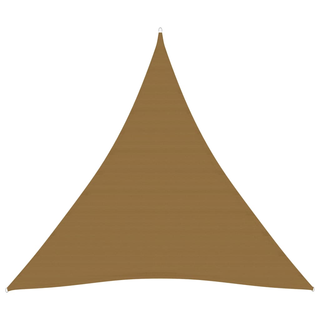 Sunshade Sail 160 g/m² Taupe 4x4x4 m HDPE