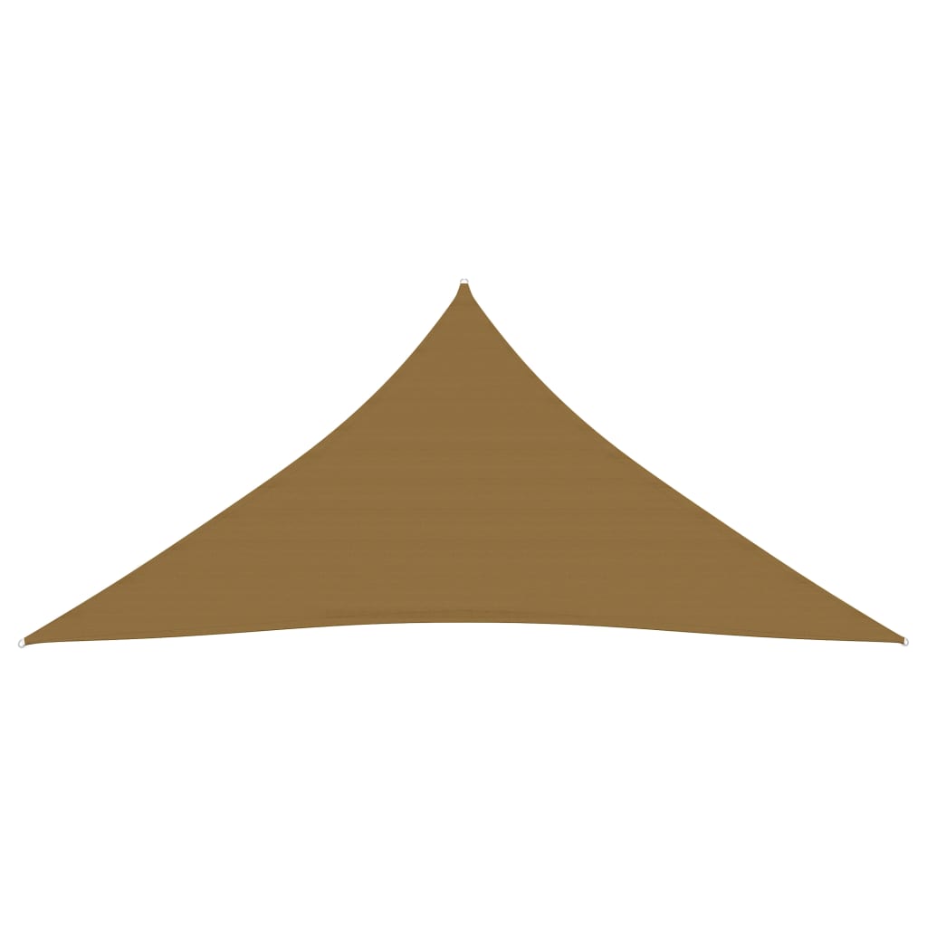 Sunshade Sail 160 g/m² Taupe 4x4x4 m HDPE